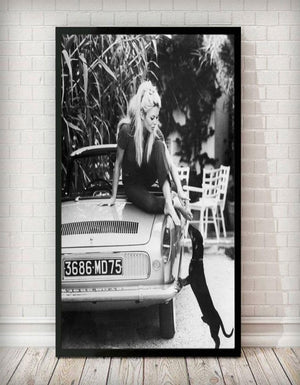 Brigitte Bardot Black & White Fashion Wall Art Classic Poster